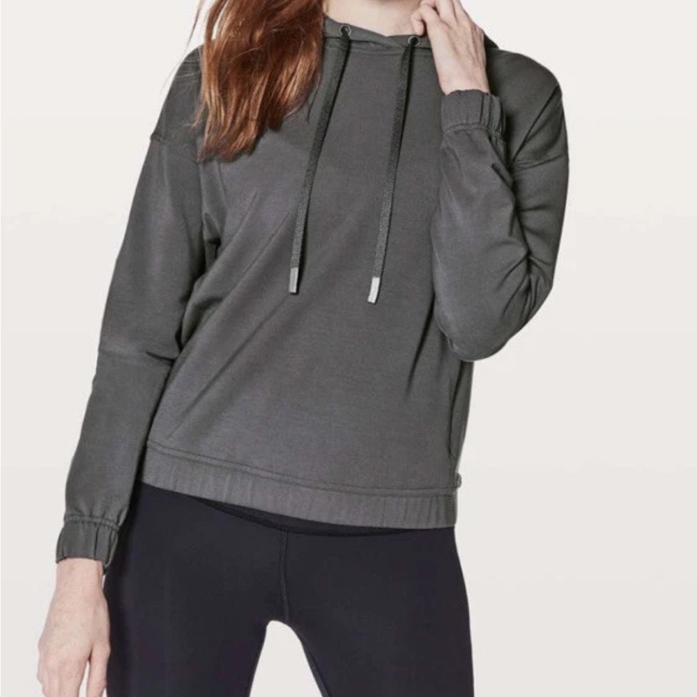 [4]Lululemon Twisted & Tucked Pullover Hoodie Gray